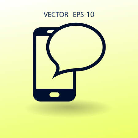 sms icon. vector illustrationのイラスト素材