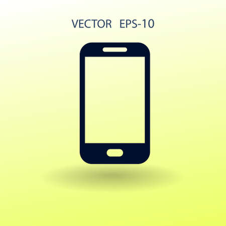 Flat icon of smartphone. vector illustrationのイラスト素材