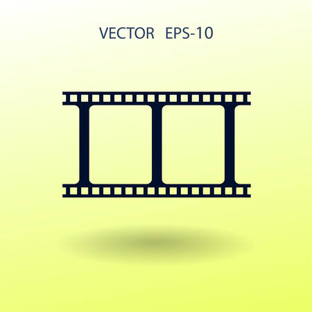 Flat icon of video. vector illustrationのイラスト素材