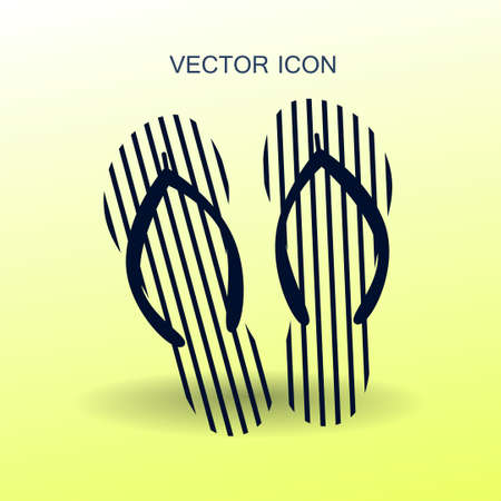 Flip flops icon vector illustrationのイラスト素材