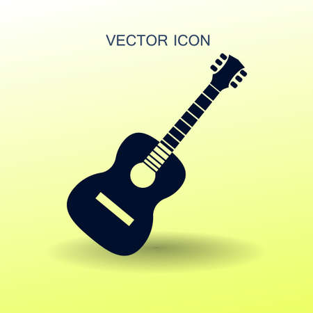 guitar icon vector illustrationのイラスト素材