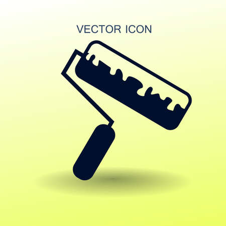 roller painting icon vector illustrationのイラスト素材
