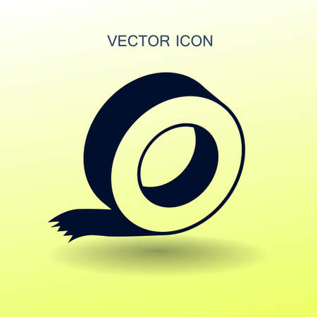 reel of adhesive tape vector illustrationのイラスト素材