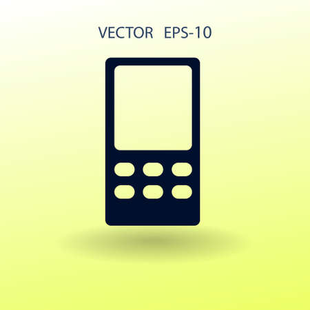 Flat  icon of cellphone. vector illustrationのイラスト素材