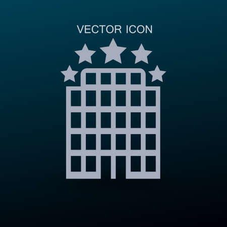 Hotel icon vector illustrationのイラスト素材