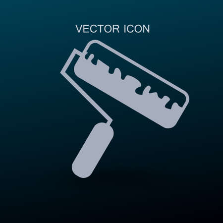 roller painting icon vector illustrationのイラスト素材
