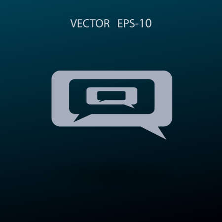 chatting icon. vector illustrationのイラスト素材