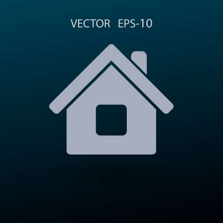 Flat icon of home. vector illustrationのイラスト素材