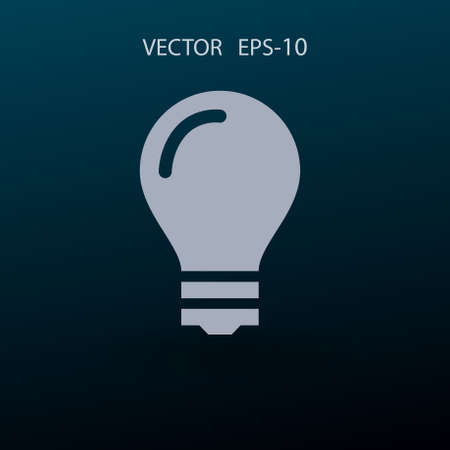 Flat icon of bulb. vector illustrationのイラスト素材