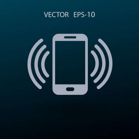 calling icon. vector illustrationのイラスト素材