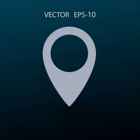 Flat icon of marker. vector illustrationのイラスト素材