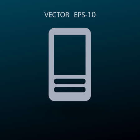 Flat  icon of cellphone. vector illustrationのイラスト素材