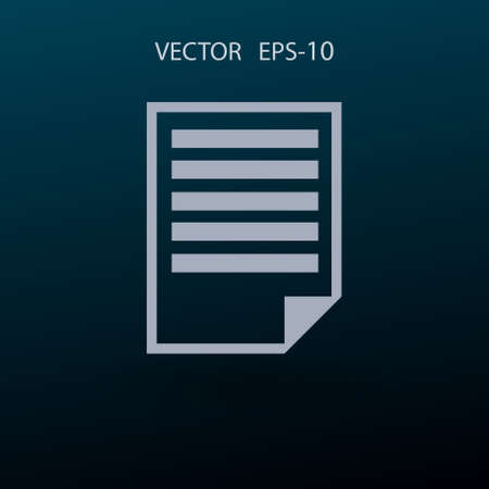 Flat icon of notes. vector illustrationのイラスト素材
