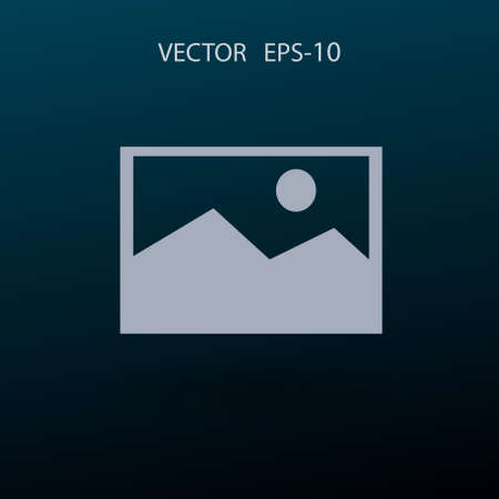 Nature photo icon. vector illustrationのイラスト素材