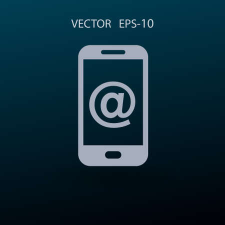 Mobile mail. vector illustrationのイラスト素材