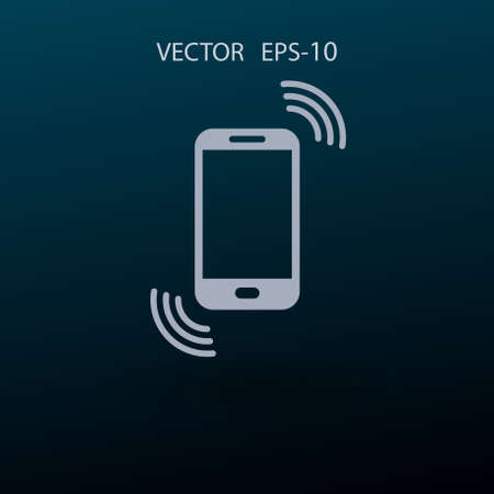 calling icon. vector illustrationのイラスト素材