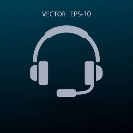 Flat icon of support. vector illustrationのイラスト素材