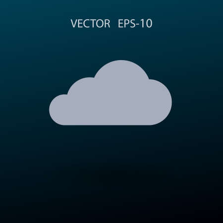 Flat  icon of cloud. vector illustrationのイラスト素材