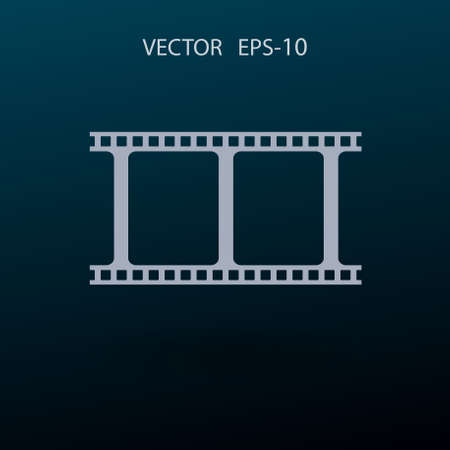 Flat icon of video. vector illustrationのイラスト素材