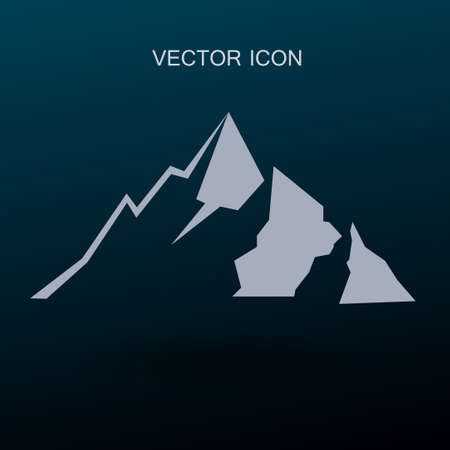 Mountains icon vector illustrationのイラスト素材
