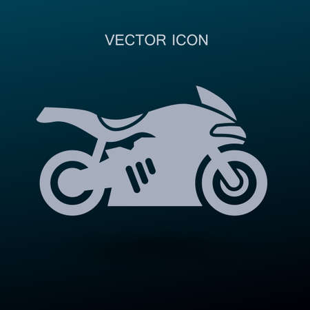 Motorcycle icon vector illustrationのイラスト素材