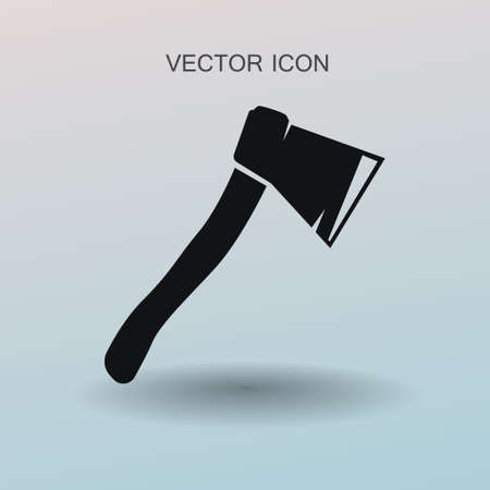 The ax stuck in a tree stump vector illustrationのイラスト素材