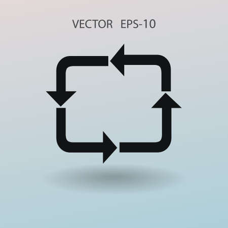 Flat icon of cyclic. vector illustrationのイラスト素材