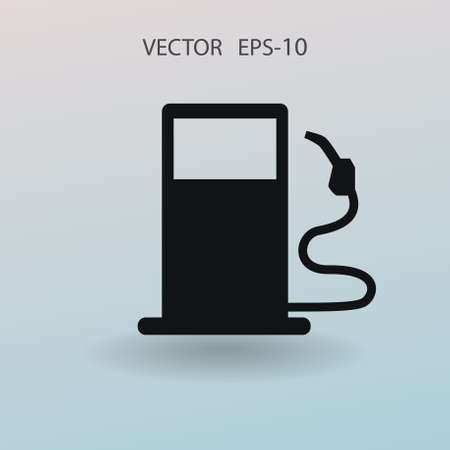 Flat fuel icon. Vectorのイラスト素材