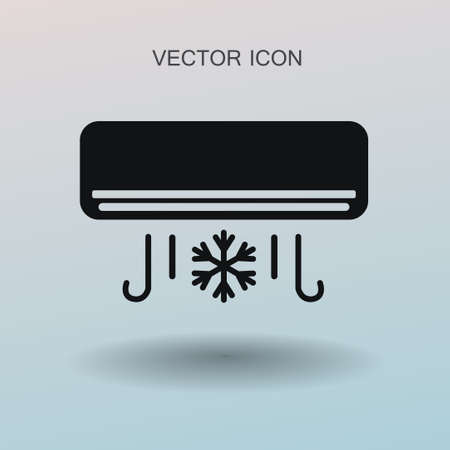 cooling air conditioner works vector illustrationのイラスト素材