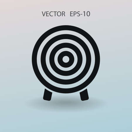 Flat icon of aim vector illustrationのイラスト素材