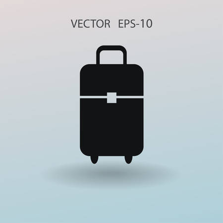 Flat icon of bag vector illustrationのイラスト素材