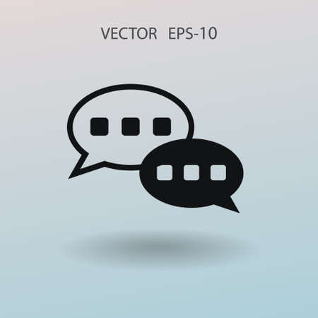 Flat  icon of a communication. vector illustrationのイラスト素材