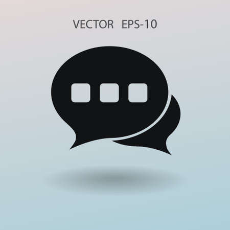 Flat  icon of a communication. vector illustrationのイラスト素材