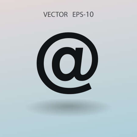 Flat icon of email. vector illustrationのイラスト素材