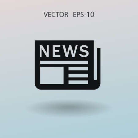 Flat  icon of news. vector illustrationのイラスト素材