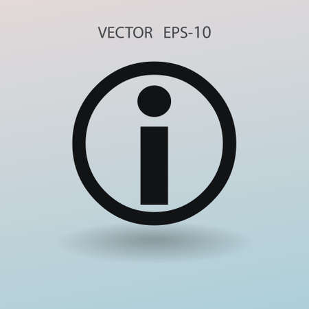 Flat icon of info. vector illustrationのイラスト素材