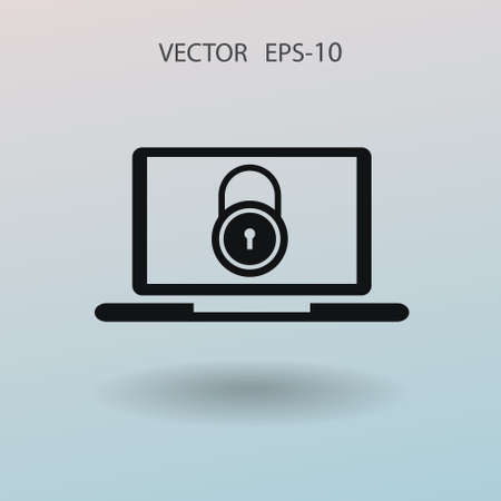 Internet security icon. vector illustrationのイラスト素材
