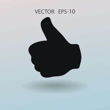 Flat icon of ok. vector illustrationのイラスト素材