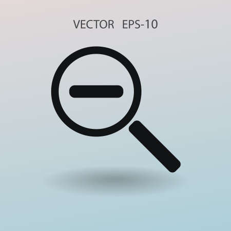 Zoom out icon. vector illustrationのイラスト素材