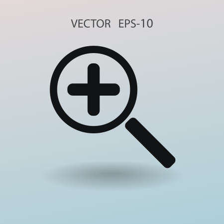 Zoom  icon. vector illustrationのイラスト素材