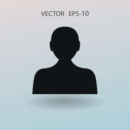Flat icon of businessman. vector illustrationのイラスト素材