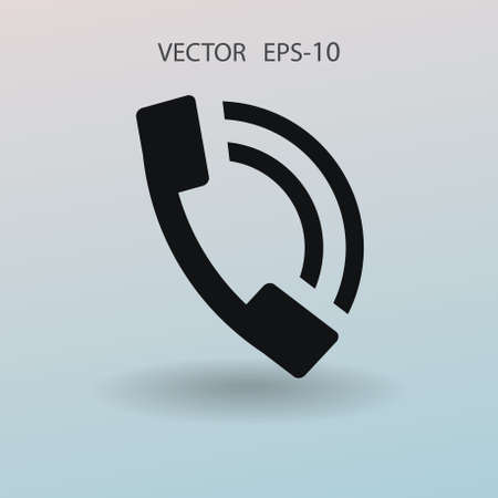Flat icon of a phone. vector illustrationのイラスト素材