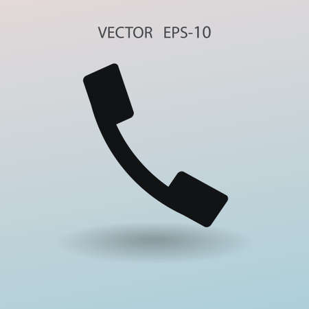 Flat icon of a phone. vector illustrationのイラスト素材
