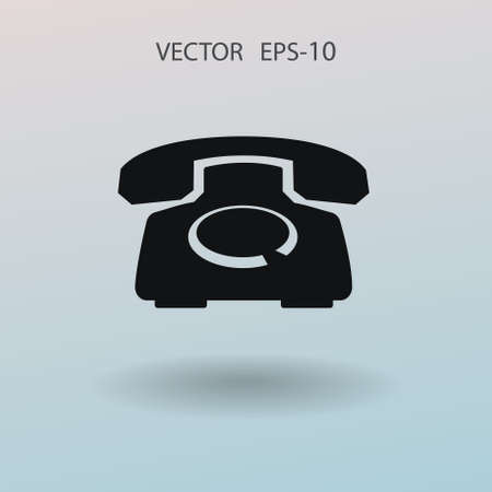 Flat icon of a phone. vector illustrationのイラスト素材