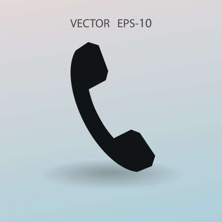 Flat icon of a phone. vector illustrationのイラスト素材