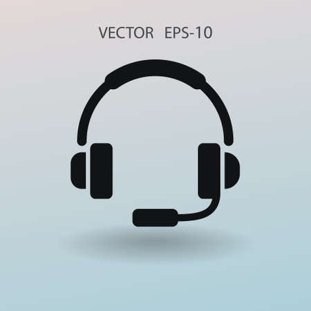 Flat icon of support. vector illustrationのイラスト素材