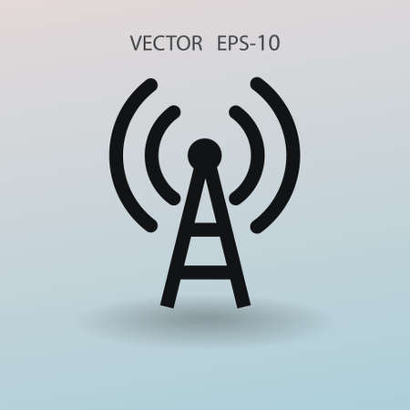 Flat icon of wifi. vector illustrationのイラスト素材