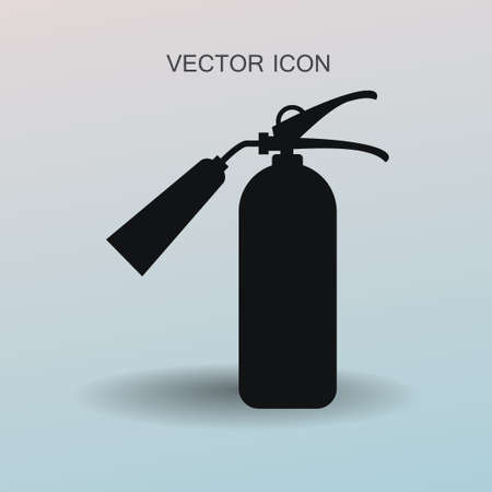 sign fire extinguisher icon vector illustrationのイラスト素材