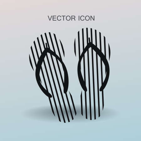 Flip flops icon vector illustrationのイラスト素材