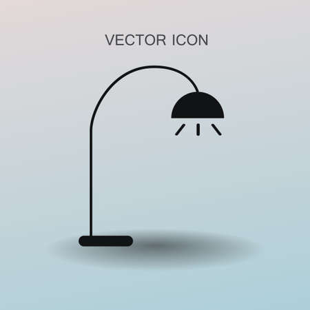 floor lamp icon vector illustrationのイラスト素材